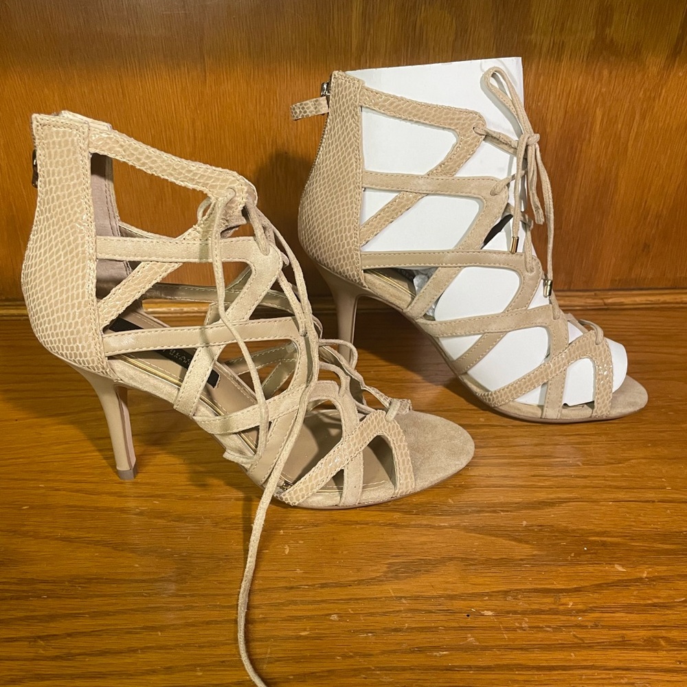 White House Black market gladiator heels size 7